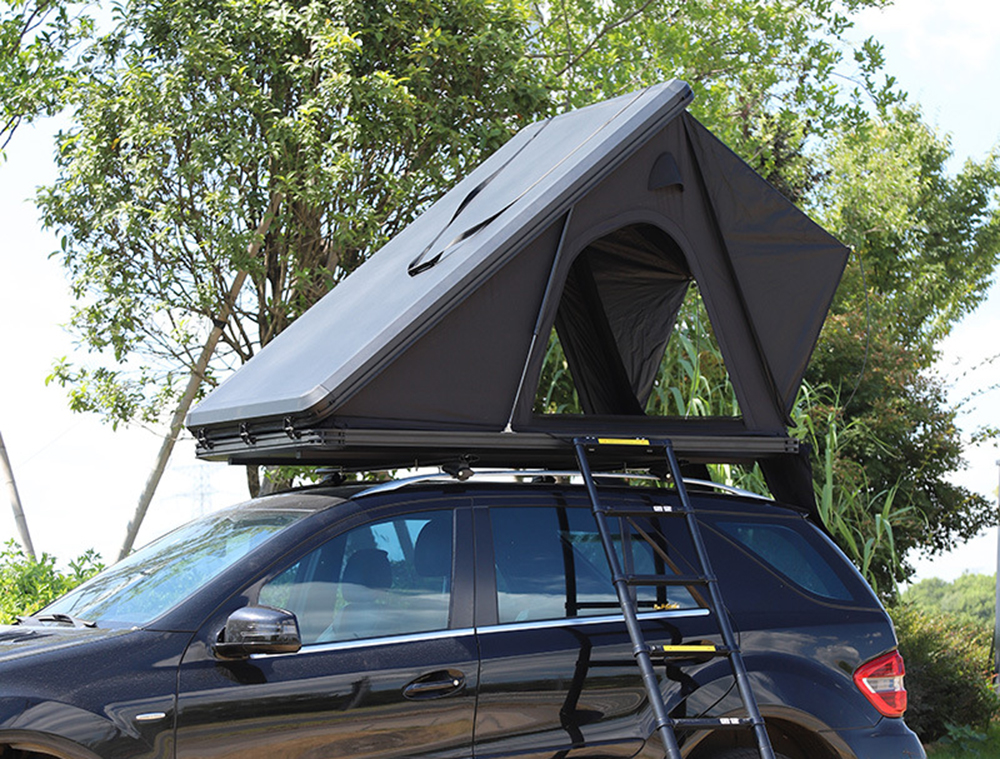 Outdoor Self-Driving Camping Aluminum Triangle Roof Tent